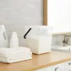 Plastic detergent container Rotho Basic 9 L model 1770101100RP, white, lid, hanger hole