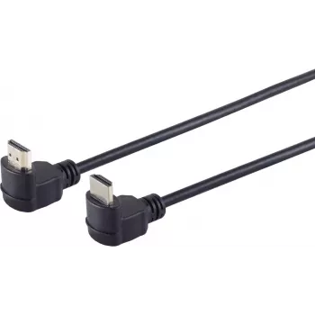 Monitor Cable ShiverPeaks HDMI Type A to HDMI Type A Angled 1.5 m