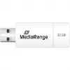 MediaRange - USB Flash Drive - 32GB - USB2.0 - White, Green (MR973)