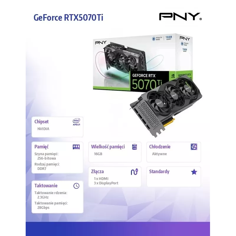 Graphics Card GeForce RTX5070Ti 16GB GDDR6