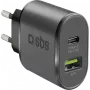 SBS TETRPD25W Charger for Mobile Devices Black Indoor (TETRPD25W)