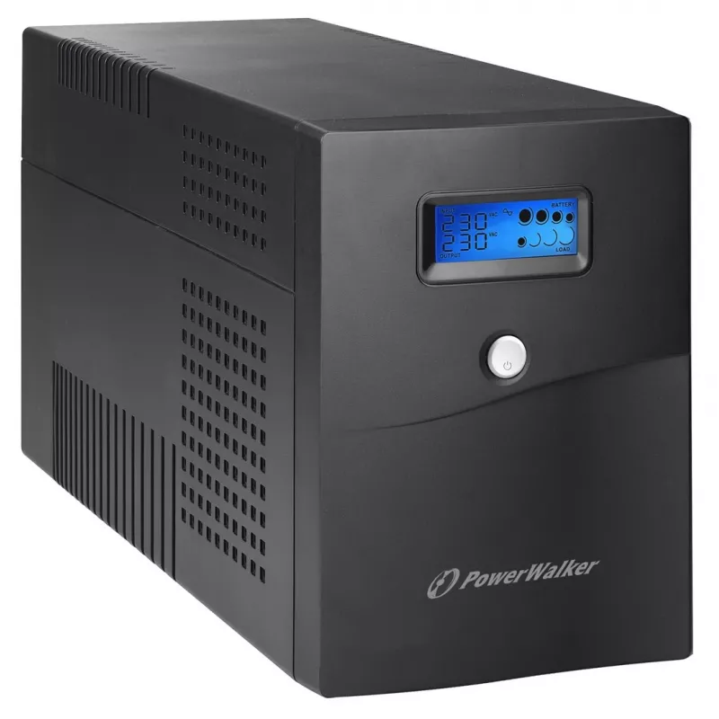 Uninterruptible Power Supply PowerWalker VI 3000 SCL — Line-Interactive UPS 3 kVA / 1800 W, 230 V, 9 Ah battery, LCD, Tower, Black