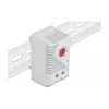 Thermostat DELOCK 66824, plastic housing, IP20, 30 W, 250 V, 10 A, 43×60×33 mm, grey/red