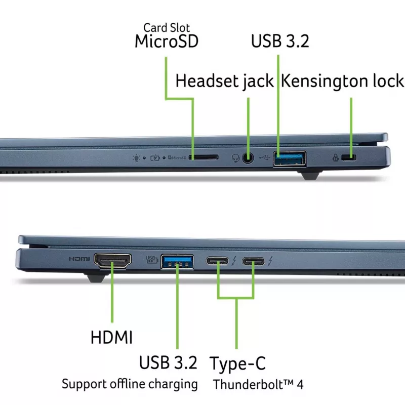 Laptop Acer Swift Go 14 AI NX.JNBEG.001 — Intel Core Ultra 7 256V, 14 inch WUXGA, 16 GB LPDDR5, 512 GB SSD, Intel Arc 140V, Windows 11