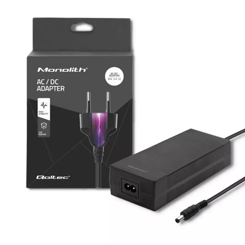 Power Adapter Inverter Qoltec 50794 Indoor 96 W Black