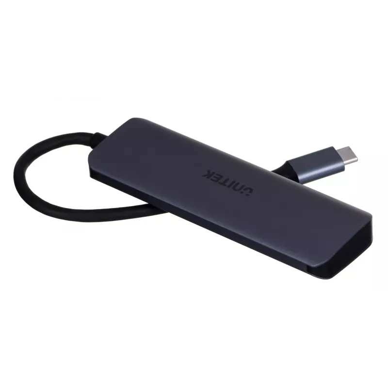 UNITEK uHUB Q4 USB Hub Type-C 5000 Mbit/s Grey