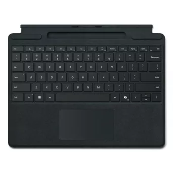 Microsoft Surface Pro Signature Keyboard - Tastatur - mit Beschleunigungsmesser, Trackpad, Surface Slim Pen 2 Ablage- und Ladeschale - QWERTY - GB - S