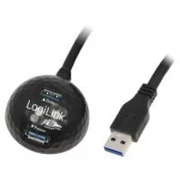 LogiLink CU0035 USB 3.0 Extension Cable with Charging Dock
