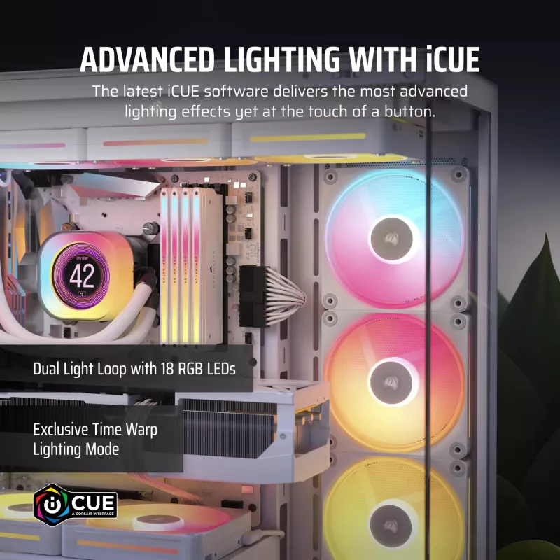Fan Corsair iCUE LINK LX140-R RGB 14 cm White 2000 RPM