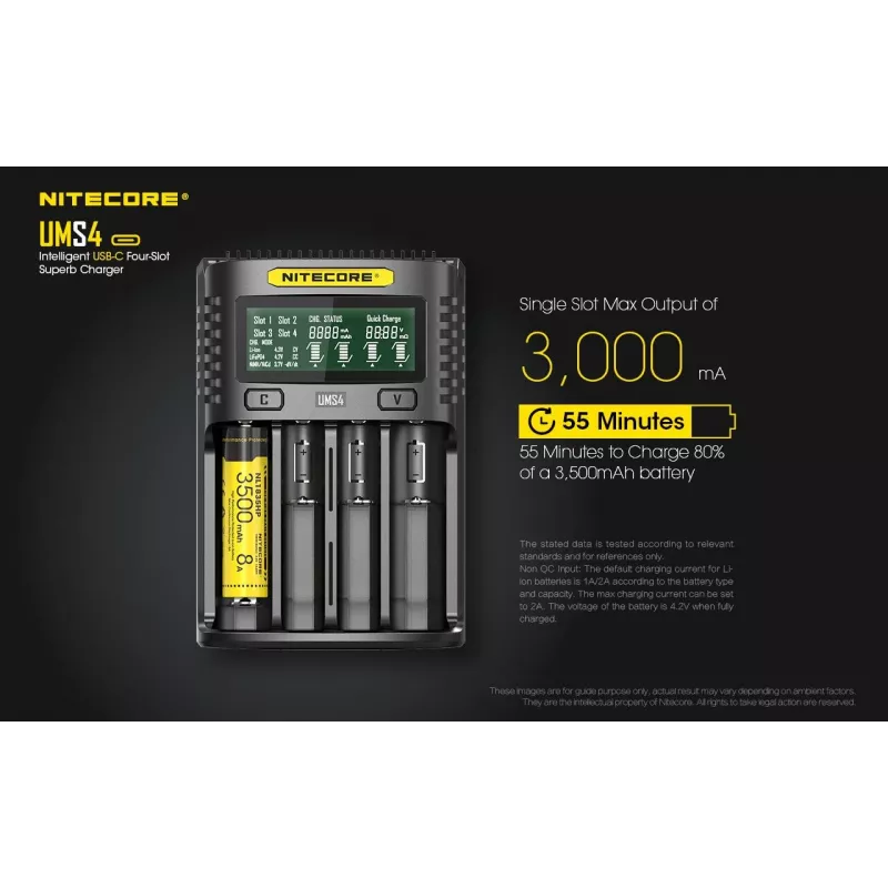 Charger Nitecore UMS4