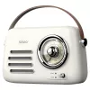 Portable radio SAVIO RS-02 — analog FM tuner, Bluetooth 5.3, USB power, 3 W, white