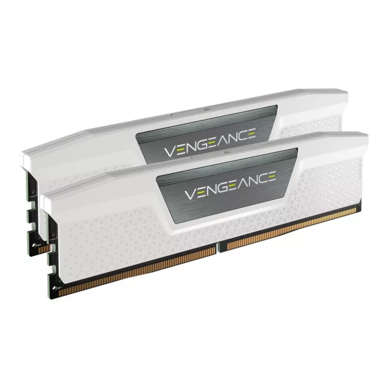 CORSAIR VENGEANCE 32GB 2x16GB DDR5 6000MT/s DIMM Unbuffered 36-44-44-96 Std PMIC XMP 3.0 White Heatspreader Black PCB 1.4V
