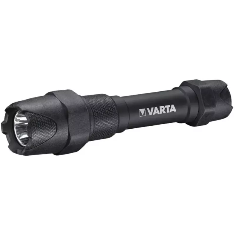 Varta Indestructible F20 Pro - handheld flashlight - Black - Aluminium - 9 m - IP67 - LED