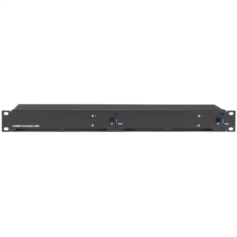 Sonnet RackMac mini 1U Rack Mounting Kit for Two Mac minis - Black