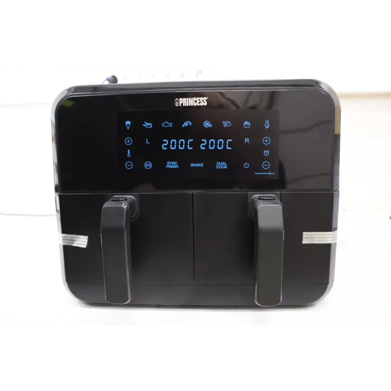SALE OUT. Princess Double Basket Airfryer | 182068 | Power 2400 W | Capacity 8 L | Black | DAMAGED PACKAGING, SCRATCHES ON CORPUS