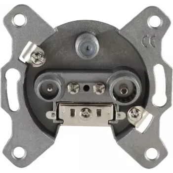 Antenna Socket ShiverPeaks 15-95002 for TV/FM and Satellite (BK+SAT)