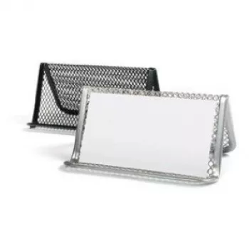 Business stand Forpus, black, 1 compartment, perforated metal