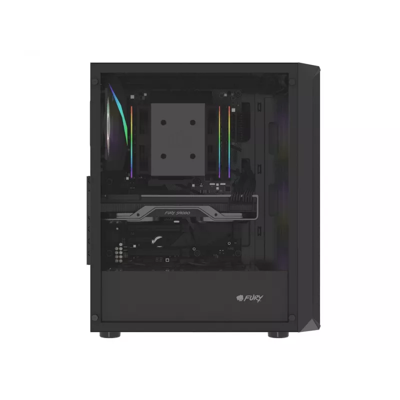 Case Fury Shobo SH4F with RGB Window 4x Fans MIDI Computer PC