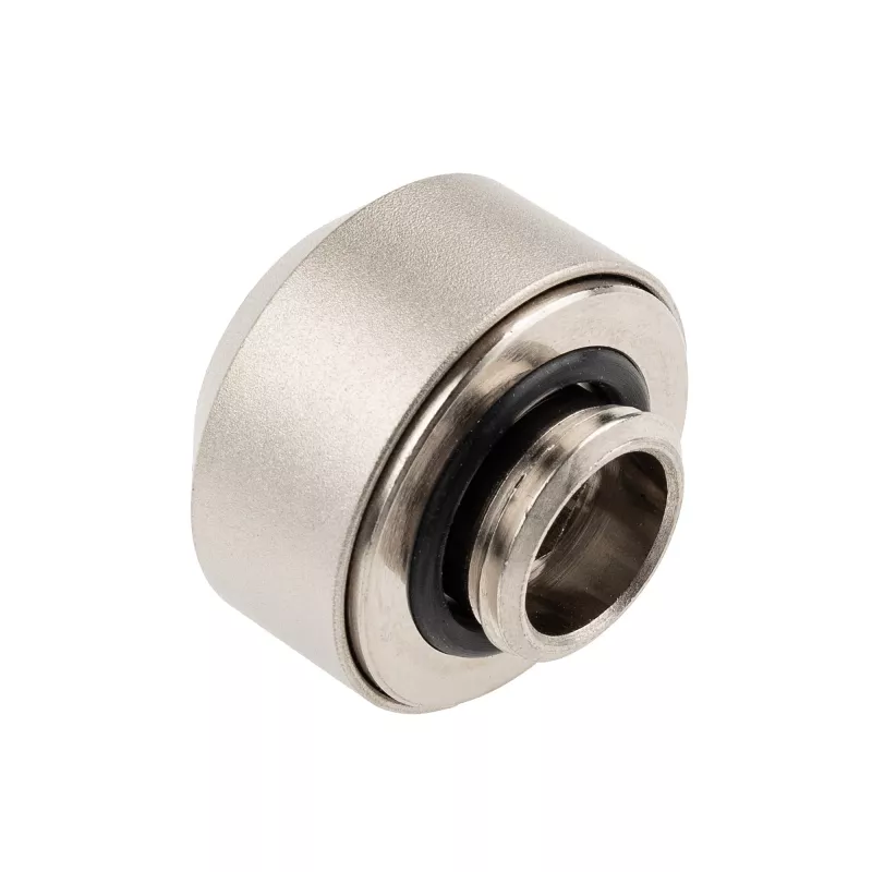 Hardtube fitting set OPTIMUS OP-FIT-HARD-12MM-NICKEL-6PACK — 12 mm, 6-piece with installation tool, satin nickel
