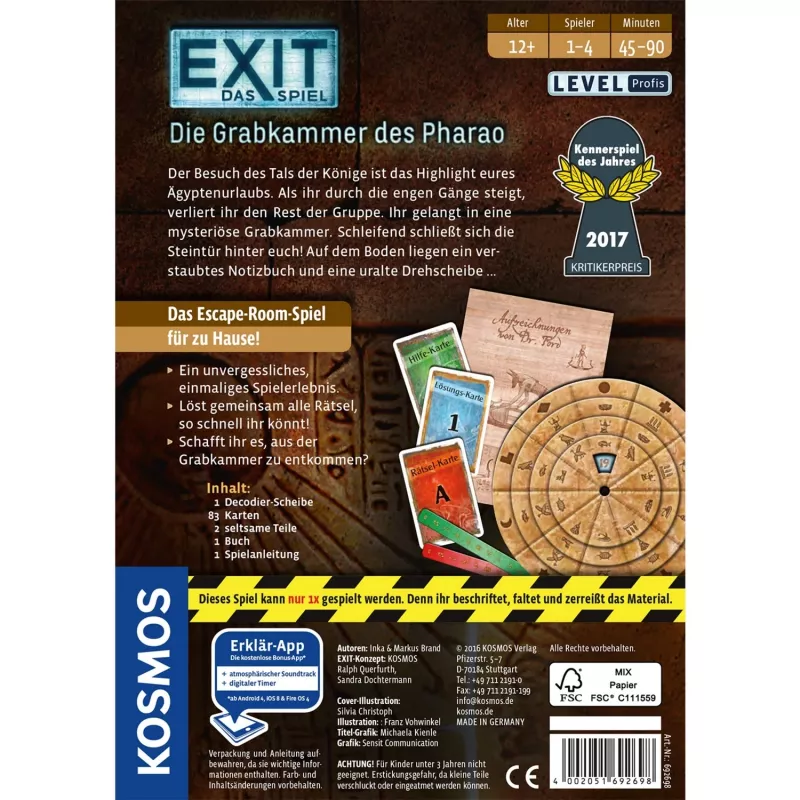 Kosmos 692698 board/card game Board game Deduction