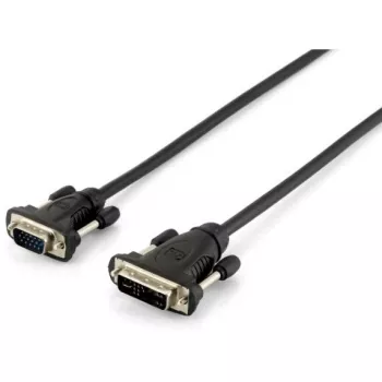 Equip DVI-A to HD15 VGA Cable, 1.8m, 1.8 m, DVI-A, VGA (D-Sub), Male, Male, Gold