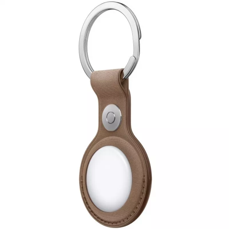 APPLE AirTag FineWoven Key Ring Taupe