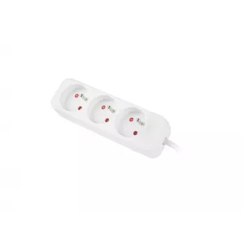 LANBERG PS0-03E-0300-W 3M White 3X 230V Lanter EXTENSION PL. CABLE FROM FULL COPPER