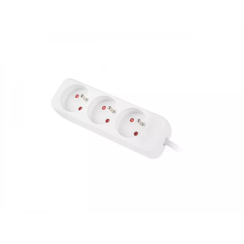 LANBERG PS0-03E-0300-W 3M White 3X 230V Lanter EXTENSION PL. CABLE FROM FULL COPPER