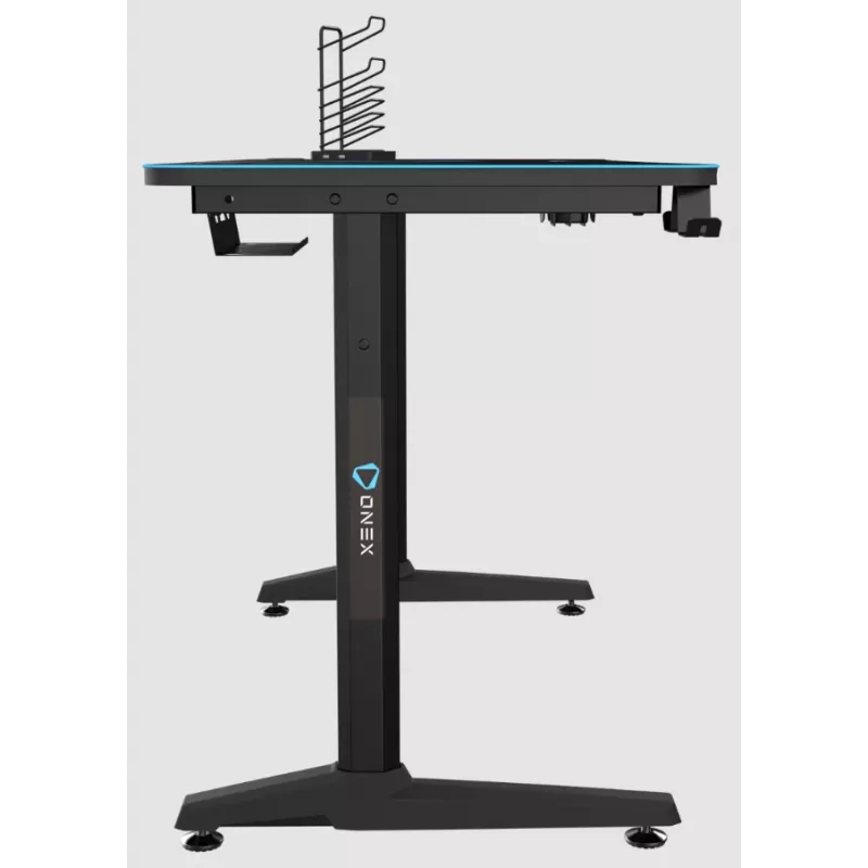 Gaming desk Onex GD1200H — 1200 mm desktop with cup holder and headset hook