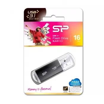 SILICON POWER Blaze B02 Pendrive USB flash drive 16 GB USB Type-A 3.2 Gen 1 (SP016GBUF3B02V1K) Black