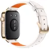 Watch Fit 3 (Solo-B19V), Smartwatch gold/White, leather watch strap in White
