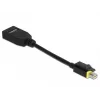 DeLOCK - DisplayPort-Adapter - Mini DisplayPort (M) latched to DisplayPort (W) - DisplayPort 1,4 - 15cm - Halogen-Free, 8K Support - Black (65978)