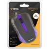 USB wired mouse, 3 buttons, rubberized surface