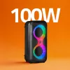 Portable music center MANTA SPK0401B100 Bluetooth speaker, 100 W peak, FM radio, karaoke, built-in battery, X-BASS