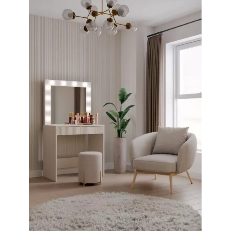 Dressing table top e shop Marina 2S SLIM KASZMIR — vanity table with 2 drawers