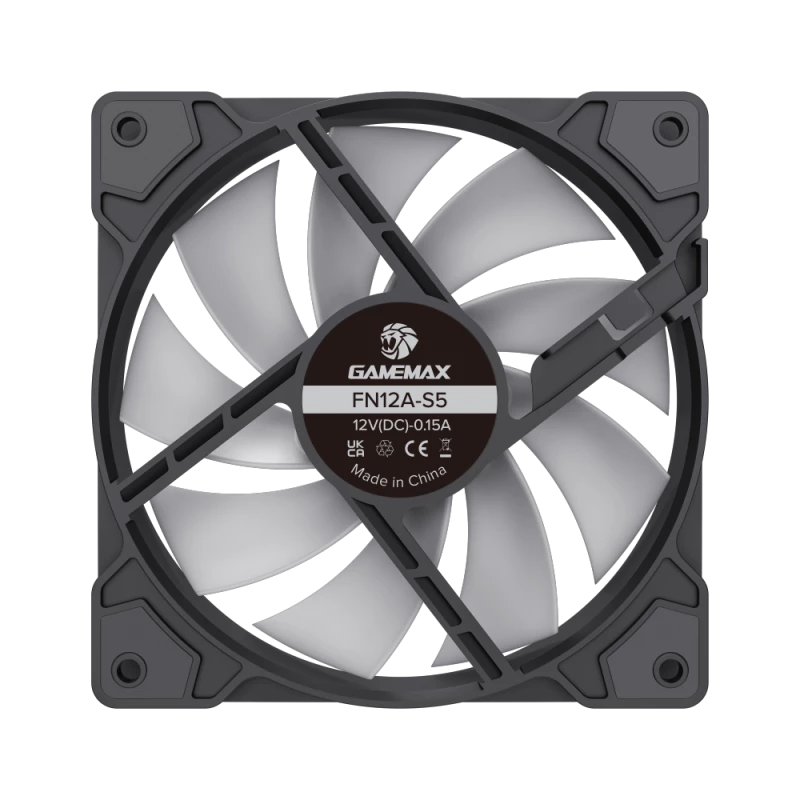 Gamemax | Case fan | FN12A-S5 | Black
