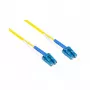 Alcasa LW-9075LC Glasfaserkabel 7,5 m 2x LC OS2 Gelb (LW-9075LC)