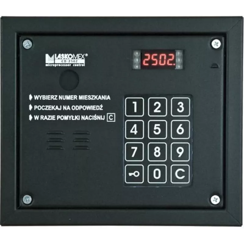Audio panel Laskomex CP-2503R black with RFID key reader