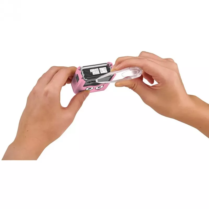 Colop Marky Rectangular Pink Stamp for Paper and Textile
