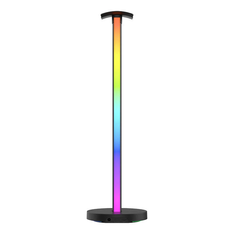 Table lamp Yeelight Beam RGBIC Black — LED 12W, multi-color ambient, 400×117 mm, AC/USB 12V