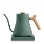 Electric kettle Fellow Stagg EKG PRO 1L, 1200W, green matte, stainless steel, wood handle, adjustable 40–100°C