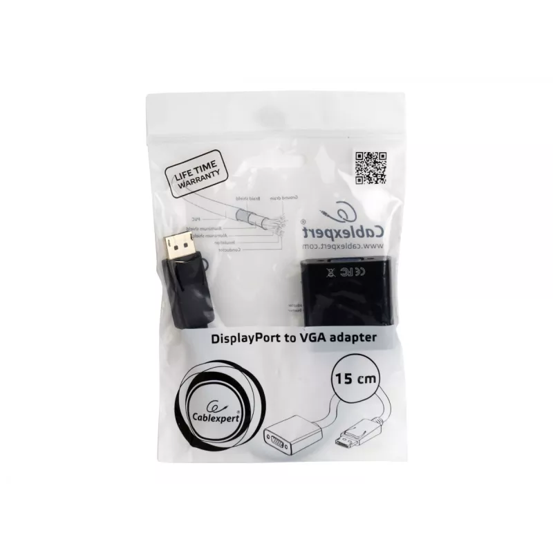 Adapter DisplayPort to VGA black