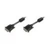 DIGITUS - DVI-Cable - Dual Link - DVI-D (M) - DVI-D (M) - 5,0m - Moulded, Thumbscrews - Black (AK-320101-050-S)