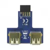 DeLOCK 9-pin 2.54 mm 2 x USB 2.0 1 x 9-pin 2.54 mm Black Blue Silver