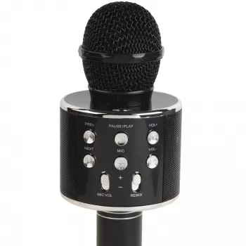 Denver KMS-20BMK2 Karaoke Microphone with Bluetooth Speaker, Black