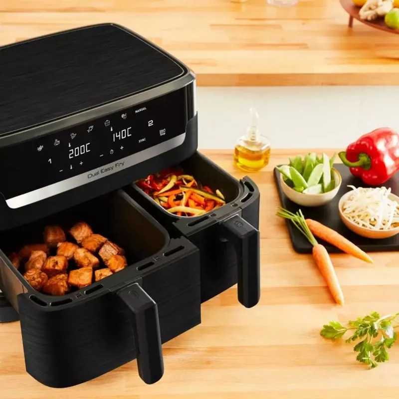 Tefal Easy Fry EY901N Double 8.3 L Stand-alone 2700 W Hot air fryer Black