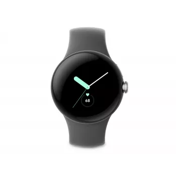 Google Pixel Watch - Polished Silver - Smart Watch with Band