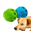 Dog toy Hilton Squeak Ball 6.3 cm — rubber squeaky ball, 1 piece, blue, suitable for all breeds