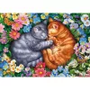 Jigsaw Puzzle schmidt spiele Sleeping Velvet Paws 1000 pieces