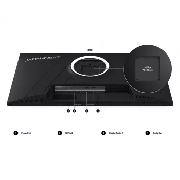 JAPANNEXT JN-I270WQHD300F-HSP computer monitor 68.6 cm (27 inch) 2560 x 1440 pixels Wide Quad HD LED Grey